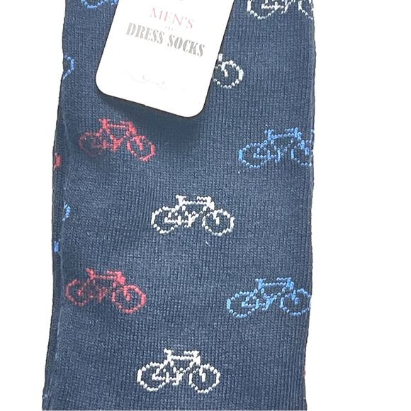 Bicycle Print  Logo Design Multi-color Style Crew Socks NWT - Picture 7 of 8